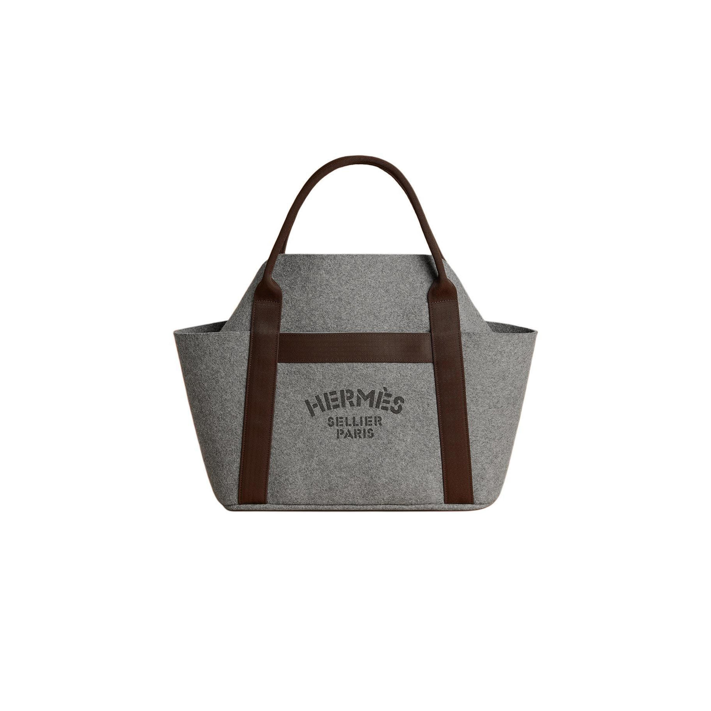 H**me5 groom wool handbag women''s stainless stee h007956ek1v (54*34*17.5cm)